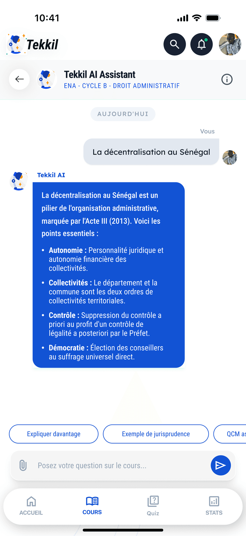 Tekkil AI — Assistant contextuel