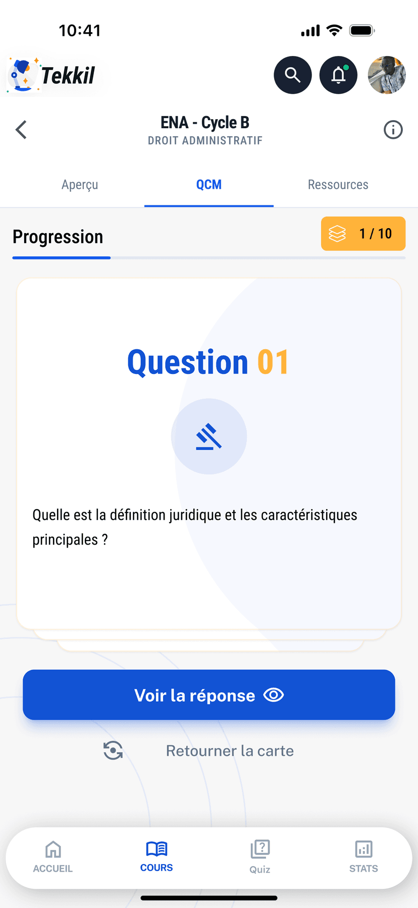 Mode Flashcards — Révision espacée